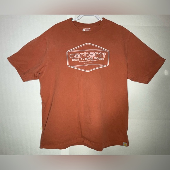 Carhartt Loose Fit T- Shirt Men's Size XLarge Orange - Picture 1 of 8